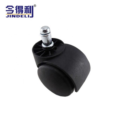 M8*12 Furniture Sliding Caster Wheel Office Home Black Screw Locking Chair Caster Wheel