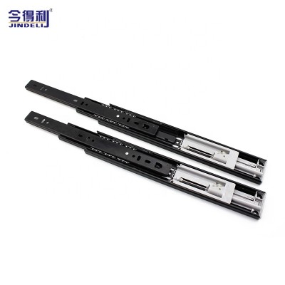 Furniture Hardware Drawer Slide Soft Close Telescopic Channel Ball Bearing Drawer Slide