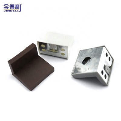 Colorful Furniture Hardware Corner Bracket Angle Reinforced Decorative Bracket With Plastic Cover