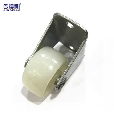 Furniture Caster 1 Inch Small Caster Wheel Yellow Mini Fixed Plate Sliding Equipment Caster Wheel