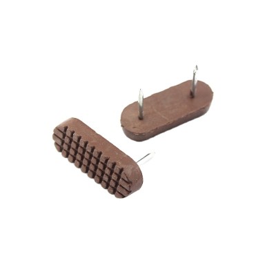 22MM Brown Nylon Glide Nail Feet Nail Insert Feet Felt Feet