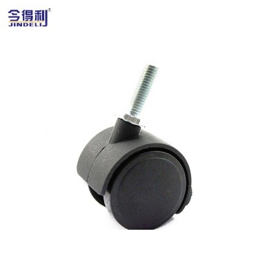 Quality Nylon Material Furniture Caster Plastic Drawer Trolley Sliding Caster Wheel With Stem