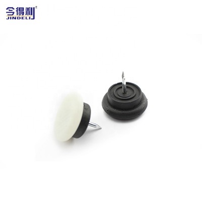 Furniture hardware 14/16/18/20/22/24/28/30mm plastic chair felt pad furniture glide foot pin