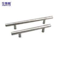 wholesale chrome wardrobe drawer stainless steel cabinet handle furniture double sided door pull handle kitchen cabinet pulls