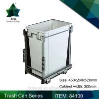 plastic recycle waste bin for kitchen cabinet