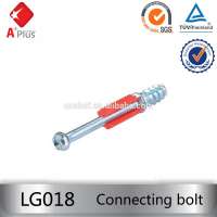 LG018 red plastic rod furniture nuts and bolts