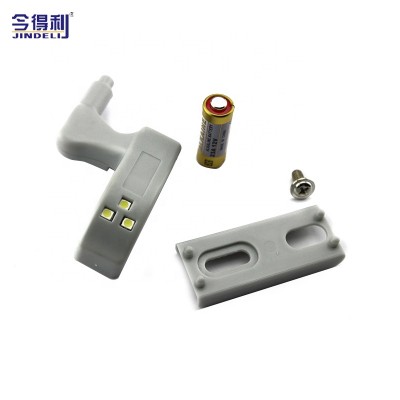 0.24W Furniture Hinge Led Light Cabinet Magnetic Hinge With Battery Clip