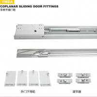 soft closing coplanar flush sliding door system