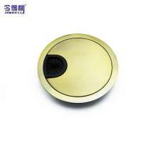 60/80mm Furniture Hardware Matt Zinc Alloy Computer Desk Grommet Office Hole Cover Cable Grommet