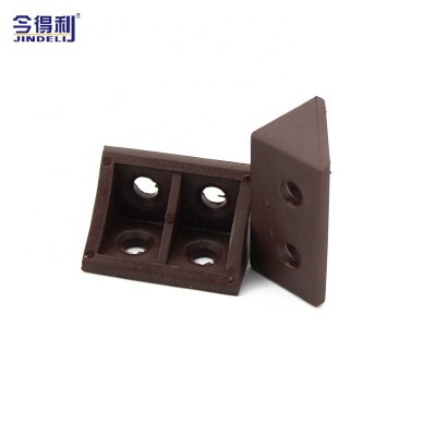 Multicolor  Furniture Hardware Corner Bracket Angle Reinforced Decorative Bracket With plastic  Cover