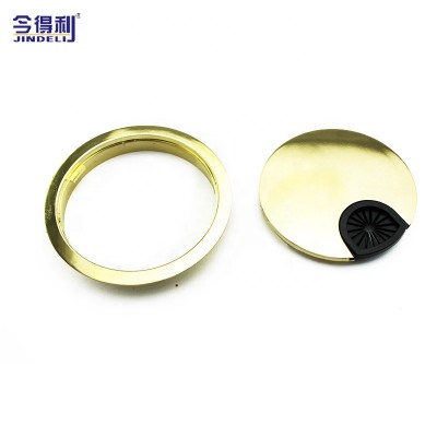 50/60/80mm Furniture Hardware Round Desk Cable Grommet Office Table Wire Cover Grommet