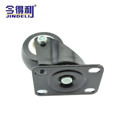 Good Quality 50mm PU Building Material Moving Cart Caster Wheel Home Use Black Removable Caster Legs